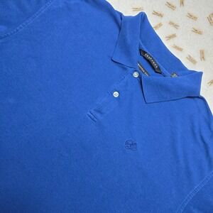 Sean John Men's Blue Polo Shirt Short Sleeve‎ Embroidered Logo Casual Top L